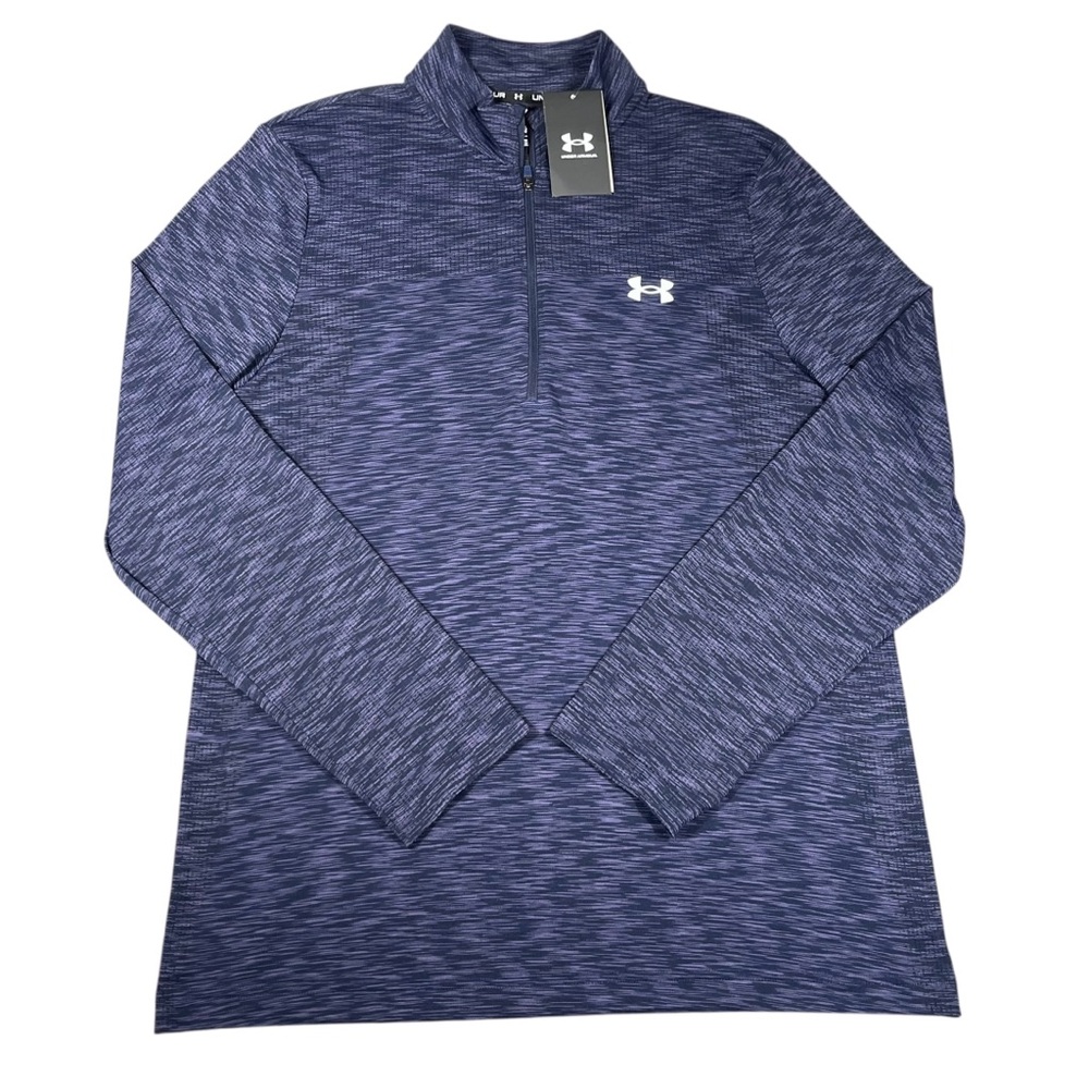 NWT Under Armour Men's UA Seamless 1/2 Zip Lightweight Running Pullover Sz L